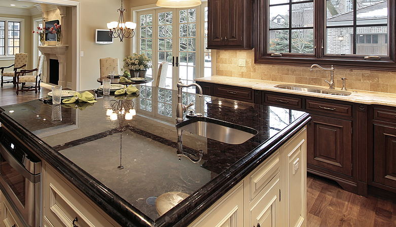Contrasting Countertops In A Kitchen