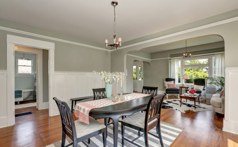 Cool Gray Dining Room