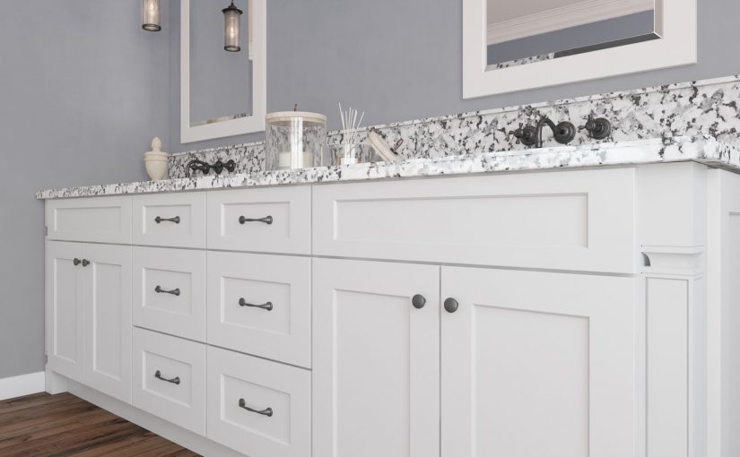 Sanibel Shaker White Bathroom Vanity - Willow Lane Cabinetry