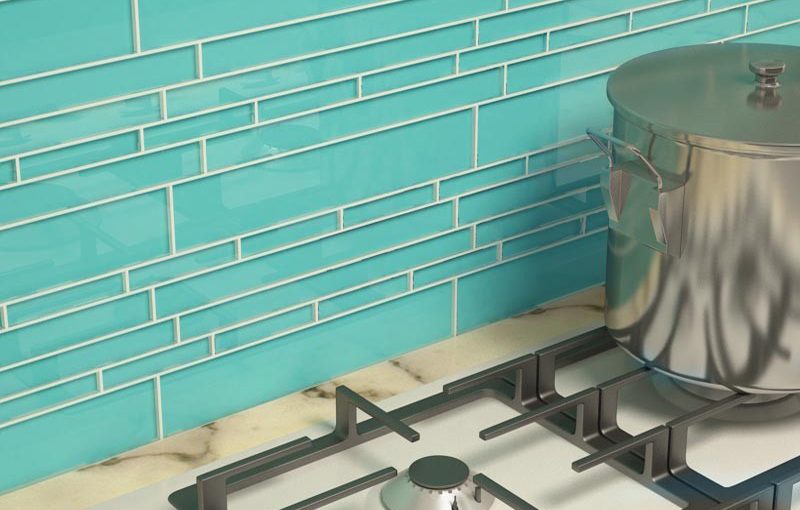 Cristezza Club Glass Tile in Teal - Willow Lane Cabinetry