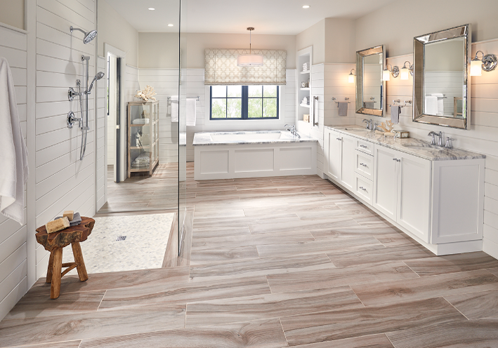 5 Backsplash Tiles For A Spring-Inspired Bathroom Remodel